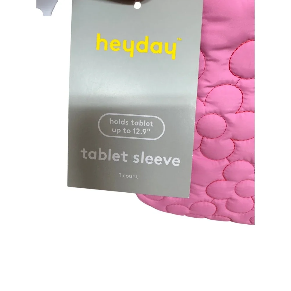 Heyday Pink Quilted Daisy Tablet Sleeve Case for 12.9 inch iPad Pro Pink Floral